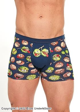 Boxershorts, myk bomull, kastanjer